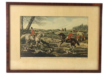 English Hunting Scene Framed Art Print By H. Alken - #A1