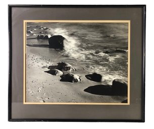 Ocean Surf Landscape Black & White Print - #A11