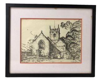 St. Oswald's Church Compton Abdale, England Framed Print - #A1