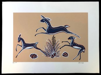 Signed Narciso Abeyta (Ha So De) Lithograph No. 171225, (Native American, 1918-1998) - #S28-3