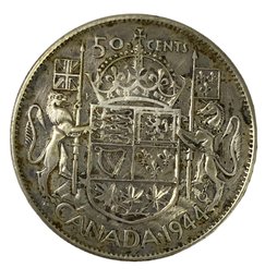 1944 Canada 50 Cent Silver Coin - #JC-B