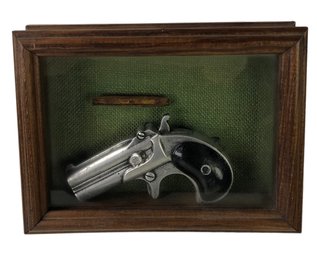 Metal Pistol Sculpture Shadowbox - #FS-3