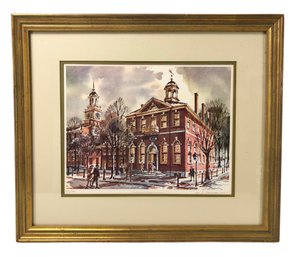 Wm. C. Ressler Signed Congress Hall Philadelphia Limited Edition Art Print, No. 82/500 - #A6