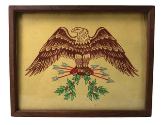 American Eagle Painting On Felt - #S6-1