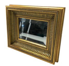 Vintage Ethan Allen Gilt Wood Frame Beveled Wall Mirror - #S12-1