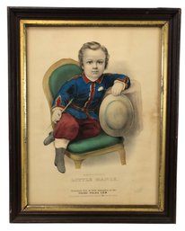 'Little Manly' 1874 Hand Colored Lithograph By Currier & Ives - #B-2