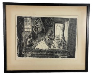 1958 Signed Limited Edition Lithograph, 'Night Concert' - #2