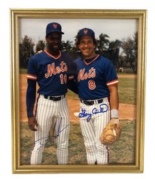 Dwight Gooden & Gary Carter NY Mets Autographed 8x10 Baseball Photo - #S12-3