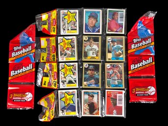 1987, 1988 & 1993 Topps MLB Baseball Rack Packs (NEW, FACTORY SEALED) - #S9-3-2