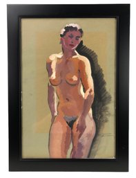 Female Nude Study Gouache, Signed Sascha Maurer (German-American, 1891-1961) - #2