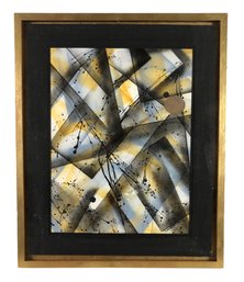 Abstract Oil On Board Painting, Signed Dennis Sakelson (American, 20th Century) - #S13-F