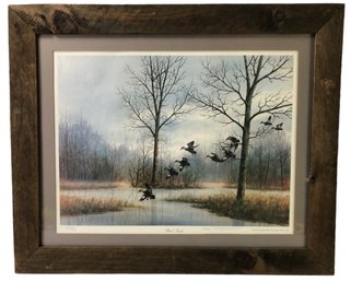 BLACK DUCKS Signed William P. Tyner Offset Lithograph, Limited Edition No. 283/350 - #SW-7