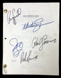 1989 Autographed GOODFELLAS Movie Screenplay: Martin Scorcese, Robert DeNiro & More - #S9-3