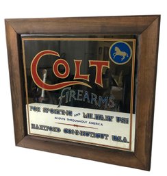 Vintage Colt Firearms For Sporting And Military Agents, Hartford, CT Bar Mirror - #A8