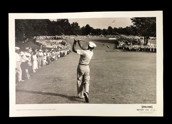 Ben Hogan, 1st Iron Shot To The 18th Green, 1950 US Open At Merion Poster - #S28-3