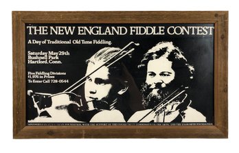 The New England Fiddle Contest At Bushnell Park, Hartford, Connecticut Framed Poster - #A3