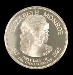 Elizabeth Monroe First Lady Of The United States Silver Medal - #JC-B