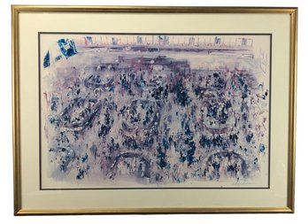 New York Stock Exchange Framed Art Print By Leroy Neiman - #SW-6