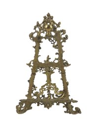 Brass Rococo Revival Style Table Top Art Easel - #S17-3