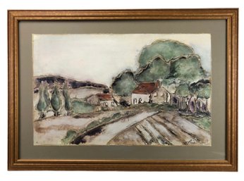 Italian Country Landscape Framed Print - #SW-7