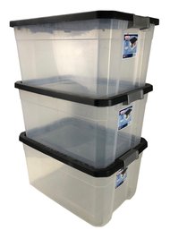 Sterlite 19-Gallon Stackable Storage Totes With Lids - #FF