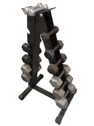 Hex Dumbbell Set With Stand - #SR