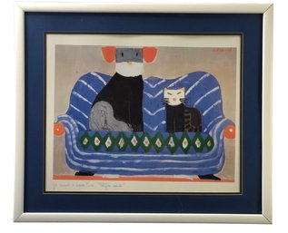 Laura Fiume Dog & Cat Framed Art Print - #B4
