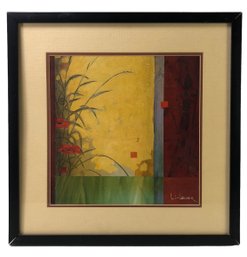 Signed Don Li-Leger Abstract Botanical Oil On Board Painting - #A11