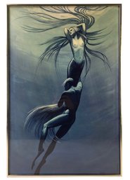 Mermaid Art Print By Lorraine Wingfield-Krasnoborski - #S12-F