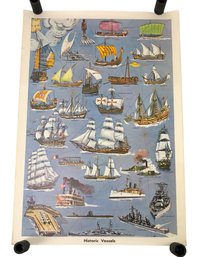 'Historic Vessels' Poster By Brown & Bigelow, USA - #S9-5