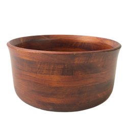 Vintage Teak Wood 10-Inch Salad Bowl - #S14-2