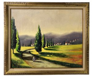 Italian Impressionist Oil On Canvas Painting, Signed J. Erasto -#B3