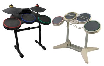 Nintendo Wii Guitar Hero Wireless Drum Controller & Rockband Harmonix Drum Controller - #FF
