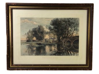 'The River Road' Color Etching By A. Boulard, Published 1893 By Arthur Tooth & Sons - #A11