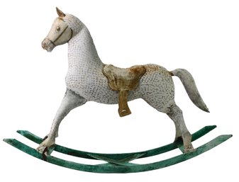 Tin Metal Hand Painted Rocking Horse - #S11-6