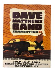 2004 Dave Matthews Band Meadows Music Center Hartford, CT Concert Poster - #S28-2