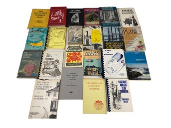 Collection Of Nantucket, Massachusetts Fiction & Non-Fiction Books - #S10-3