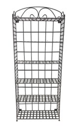 Wrought Iron Plant Stand / Bookshelf - #FF