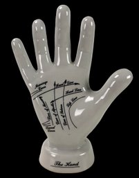 Vintage Ceramic Palmistry Hand Statue - #FS-8