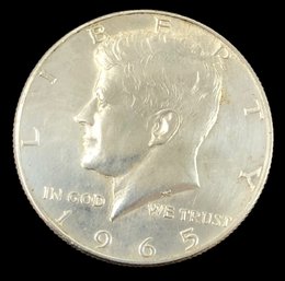 1965 Kennedy Silver Half Dollar - #JC-B