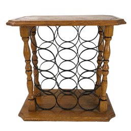 Wood & Metal 12-Bottle Wine Rack - #S13-4