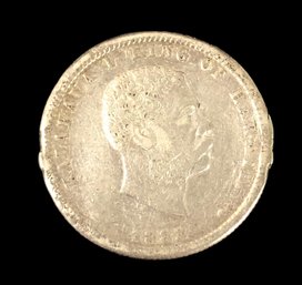 1883 Hawaii 1/4 Dollar Silver Coin - #JC-R