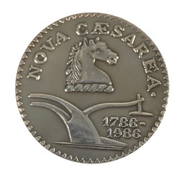 1786-1986 Nova Caesarea Commemorative .999 Silver Round - #JC-B