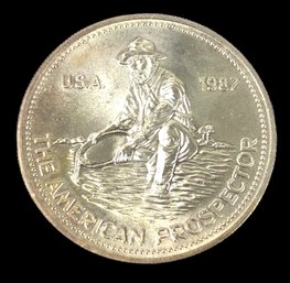 1987 American Prospector Silver Round - #S14-F-3