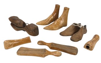 Collection Of Wood Shoe Forms & Boot Stretchers - #S2-2