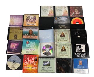 Collection Of CD Audio Books By Psychic Sylvia Browne & More - #S5-3