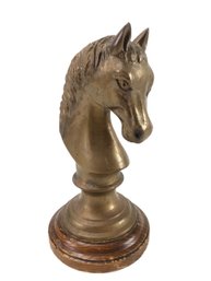 Vintage Bronze Horse Head Statue - #FS-4