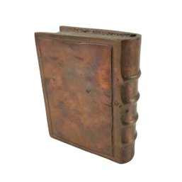 Vintage Hollow Bronze Book Bookend / Paperweight - #FS-7