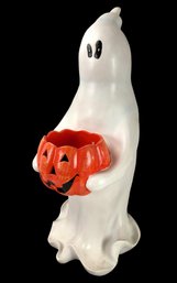 Indoor / Outdoor Halloween Ghost Candy Bowl With Original Box - #FF