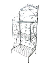 Wrought Iron Folding Bakers Rack / Plant Stand - #SW-1